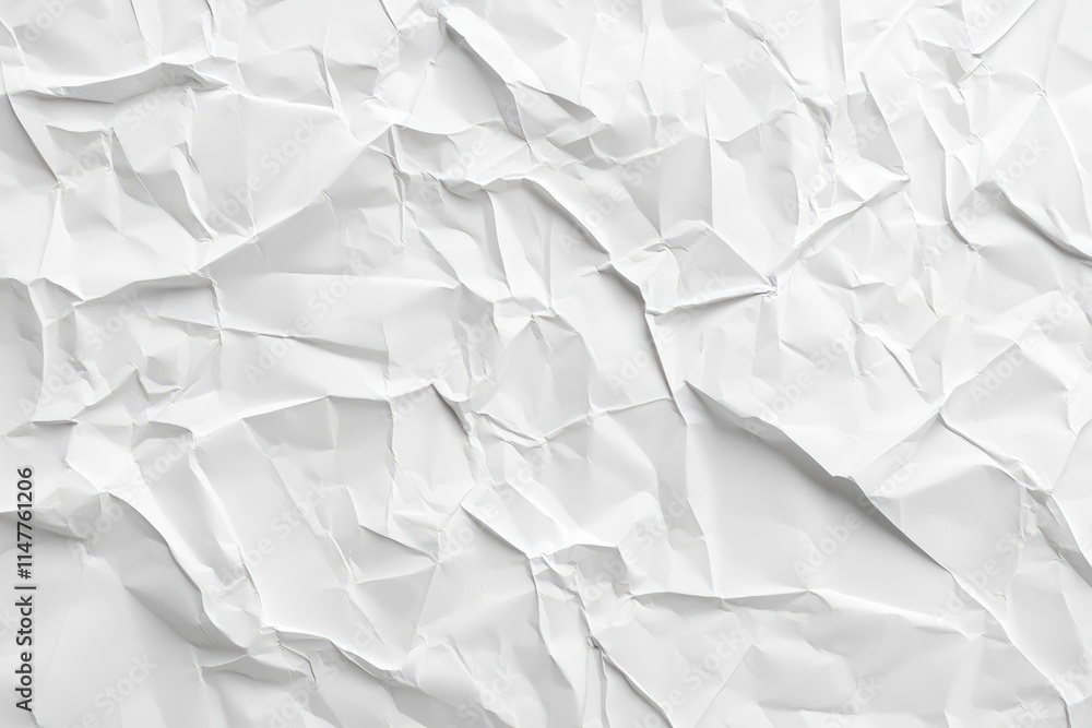 White crumpled paper poster texture background. White crumpled paper poster texture background.