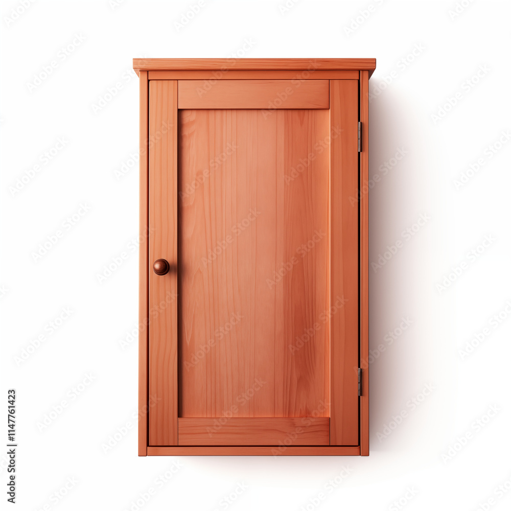 Wooden Wall Cabinet Light Brown Single Door Minimalist Design Wooden Wall Cabinet Light Brown Single Door Minimalist Design
