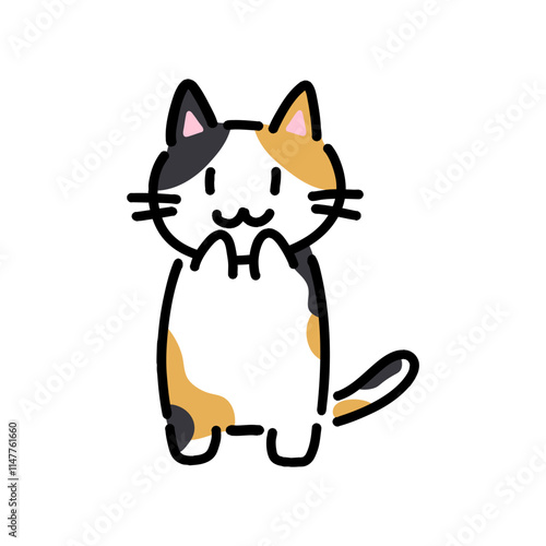 手書きの猫のイラスト