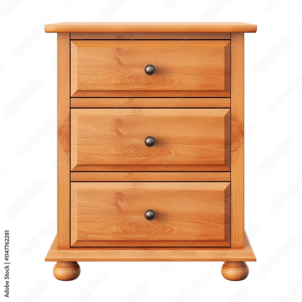 ThreeDrawer Wooden Chest of Drawers Light Brown Wood Bedroom Furniture ThreeDrawer Wooden Chest of Drawers Light Brown Wood Bedroom Furniture