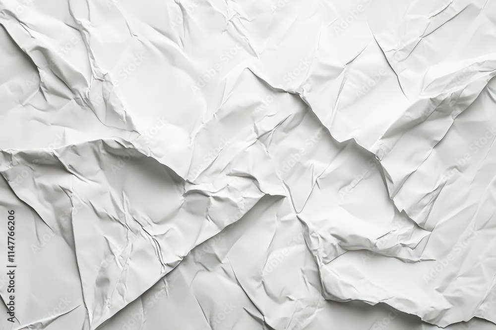 Obraz premium white creased poster texture