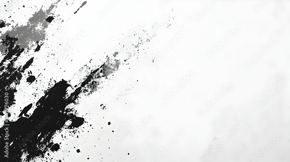 Abstract Black Ink Splatter Background Abstract Black Ink Splatter Background