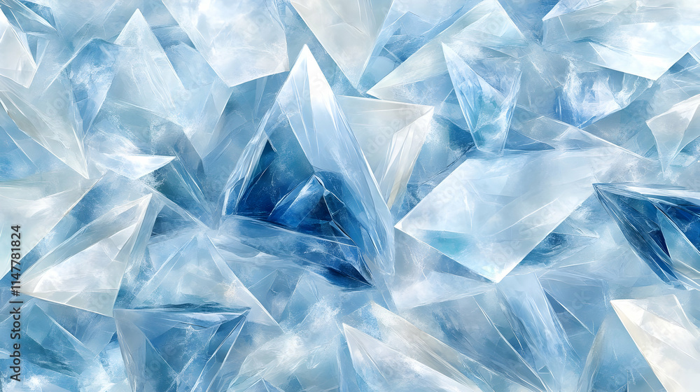 Abstract Ice Crystal Background Illustration Abstract Ice Crystal Background Illustration