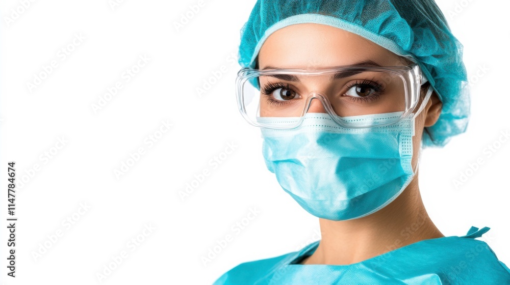 Medical Professional in Protective Gear and Face Mask Medical Professional in Protective Gear and Face Mask