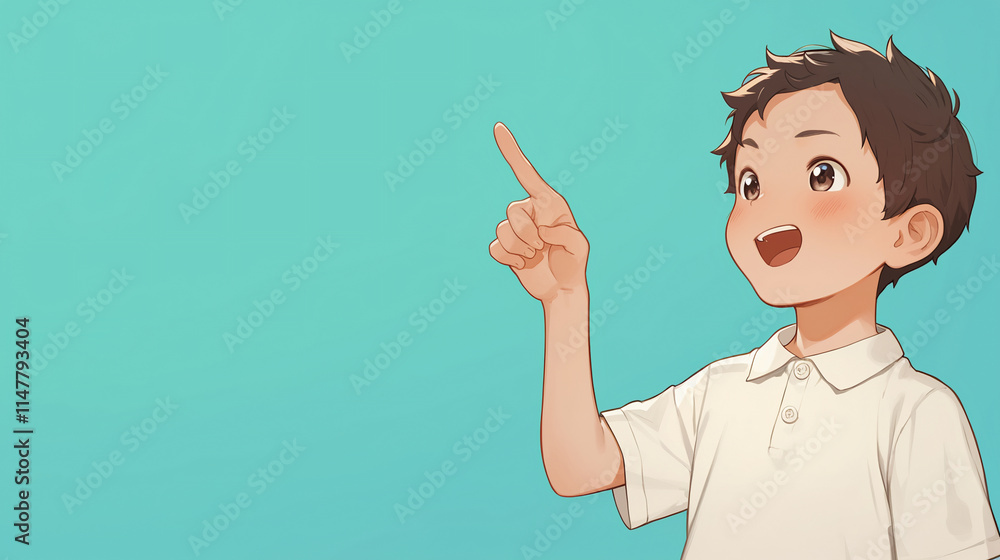 flat illustration people pointing background with copy space flat illustration people pointing background with copy space