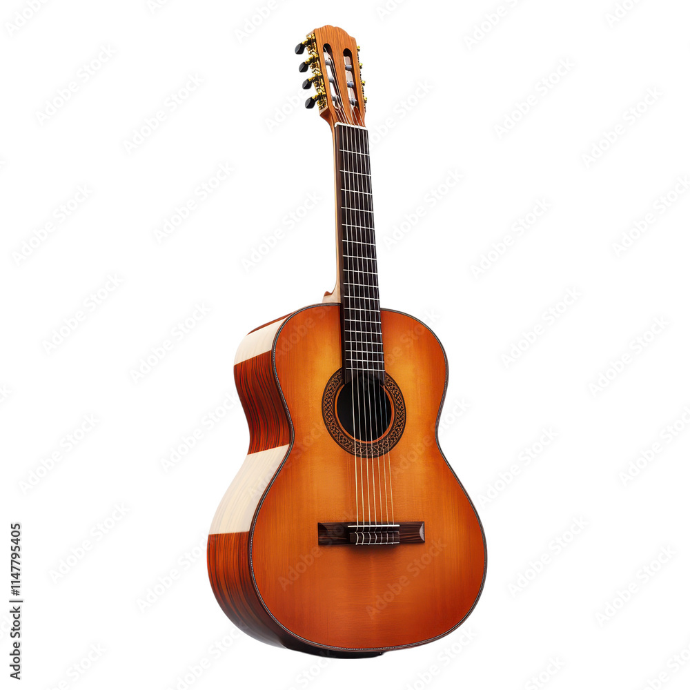 Isolated guitar performance in studio setting acoustic instrument showcase artistic vibe Isolated guitar performance in studio setting acoustic instrument showcase artistic vibe
