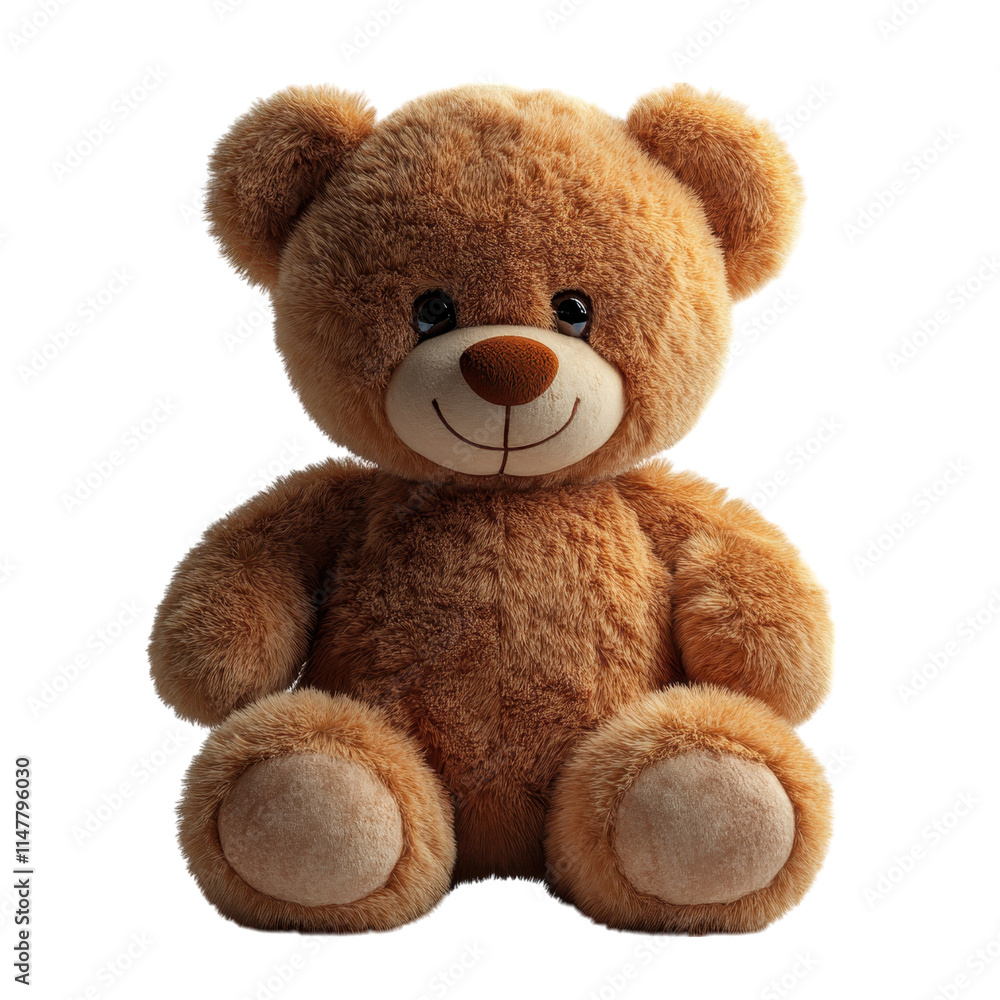 Obraz premium Isolated teddy bear toy design studio digital art minimalist environment close-up perspective stylized concept for enhanced visual appeal