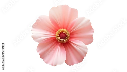 pink flower isolated on white