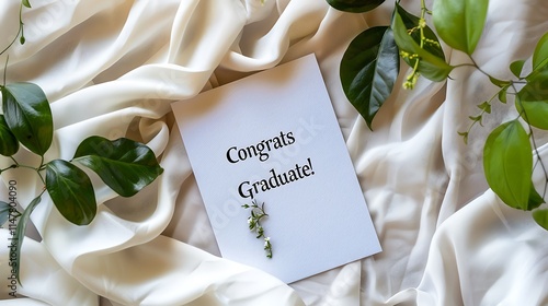 A cheerful graduation greeting card with 