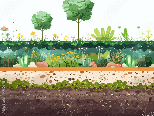 A Microscopic Journey into the Living Architecture of Plant Tissue: Unveiling the Complex Cellular Structures that Sustain Life