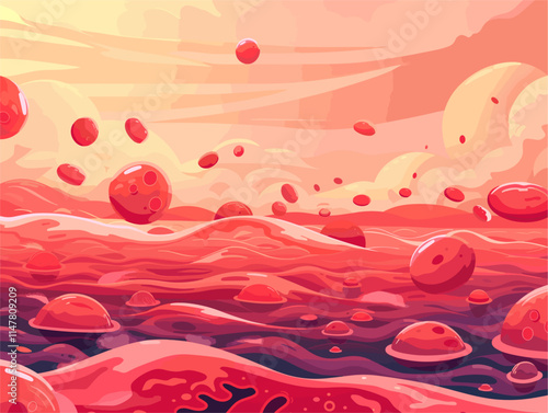 Fast and Furious: Animated Illustration of the Blood Cell Microcosm