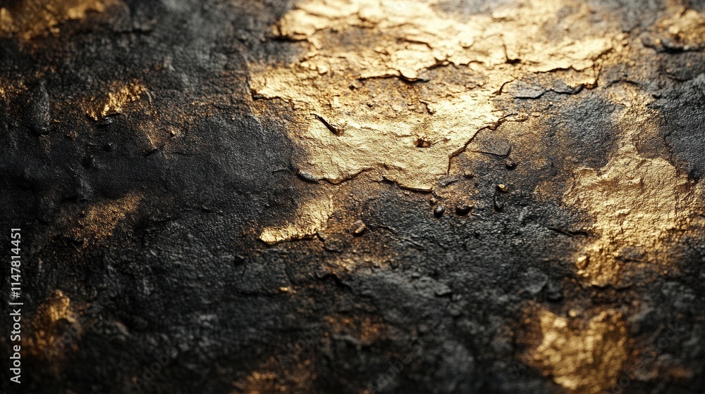 A textured surface featuring dark tones with gold highlights, evoking an artistic feel. A textured surface featuring dark tones with gold highlights, evoking an artistic feel.