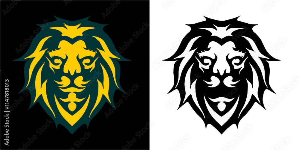 head tribal logo mascot icon head tribal logo mascot icon