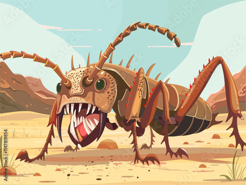 Intricate Razor-Sharp Mandibles of an Ant: A Microscopic Exploration of Nature's Engineering Marvel