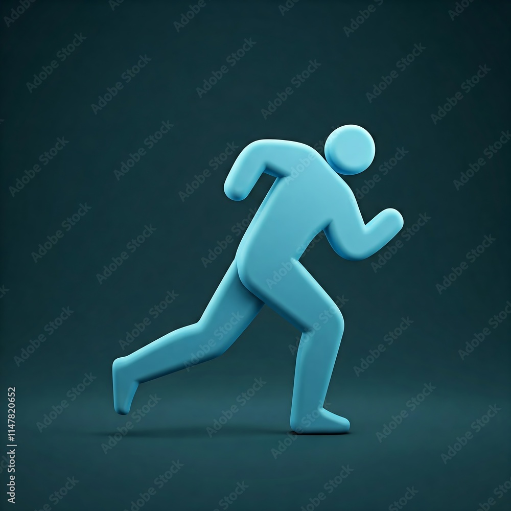 Running Figure icon showing upward growth, graph, chart, data, analysis, statistics, Running Figure icon showing upward growth, graph, chart, data, analysis, statistics,