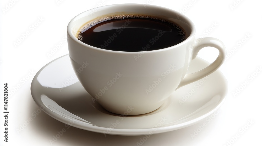 Elegant Coffee Setup on Clean Surface Elegant Coffee Setup on Clean Surface