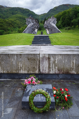 Tjentiste, Sutjeska National Park in Bosnia and Herzegovina, World War II Monument