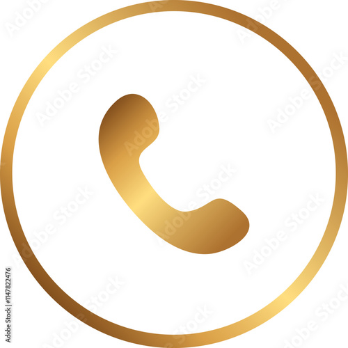 golden phone icon