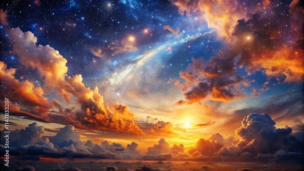 Double Exposure: Starry Night Galaxy Cloudscape - Astronomy Wallpaper, Space Photography, Cosmic Landscape Double Exposure: Starry Night Galaxy Cloudscape - Astronomy Wallpaper, Space Photography, Cosmic Landscape