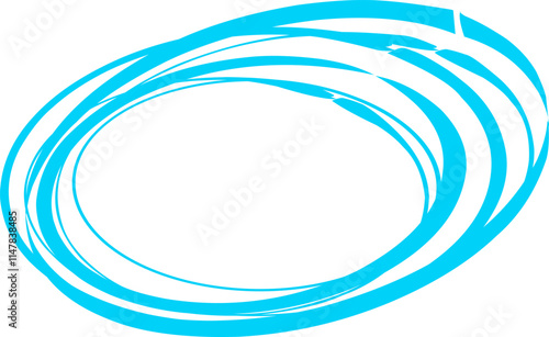 graffiti Glowing blue speed lines. Light trail waves, fire trail trace lines, and rotating glow curves. 3d rendering. Abstract neon blue and purple circles.