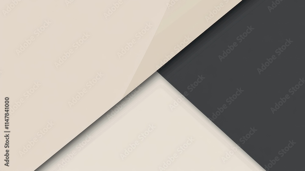 Abstract Beige White and Dark Gray Geometric Shapes Abstract Beige White and Dark Gray Geometric Shapes