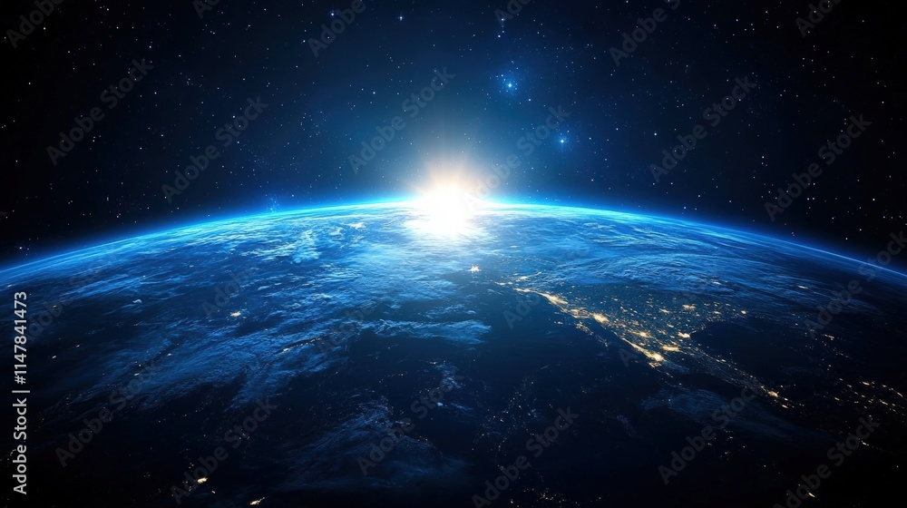 Breathtaking High Definition View of the Earth from Space at Sunrise Capturing the Beauty of Our Planet in Stunning Clarity and Detail Breathtaking High Definition View of the Earth from Space at Sunrise Capturing the Beauty of Our Planet in Stunning Clarity and Detail