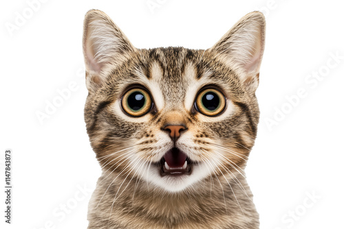 Obraz na płótnie 驚く猫の顔