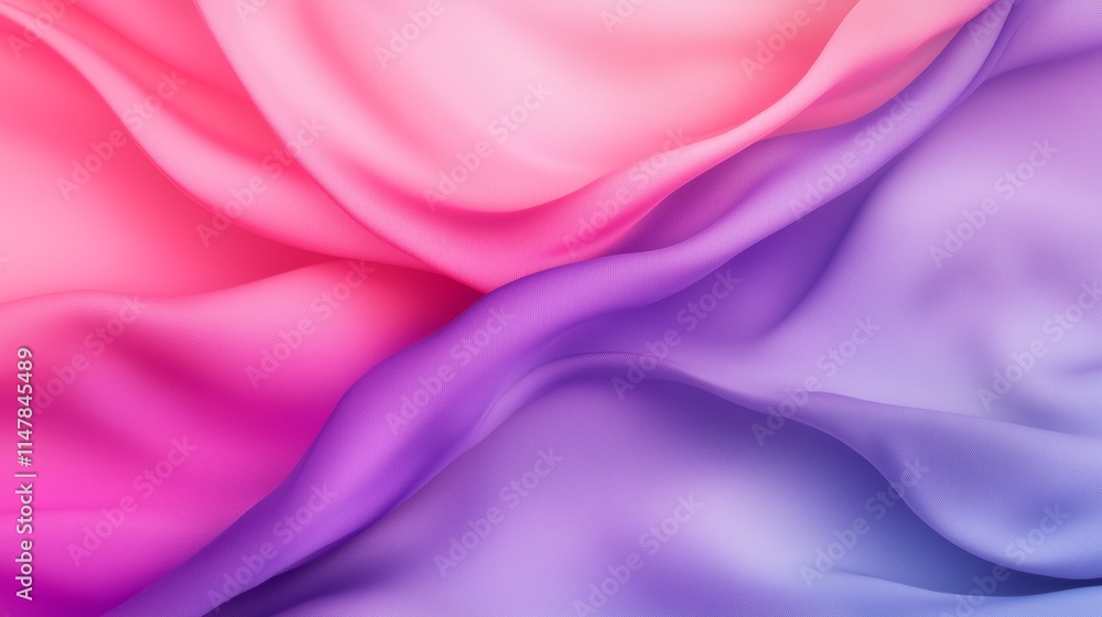 Fototapeta premium A subtle pink and purple gradient with a smooth, silky texture