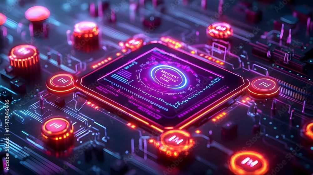 neon circuit board tech cpu data - neon and glowing effects neon circuit board tech cpu data - neon and glowing effects