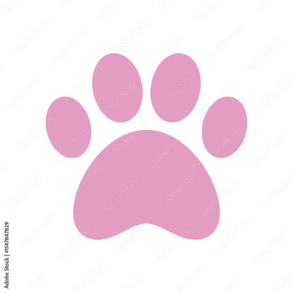 paw print sign symbol flat vector icon paw print sign symbol flat vector icon