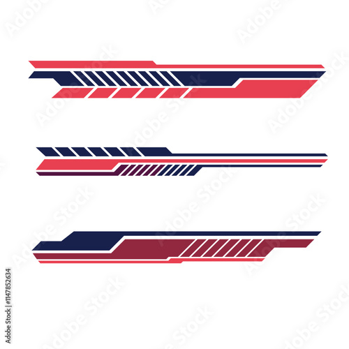 car background sticker design vector. racing car modification stickers