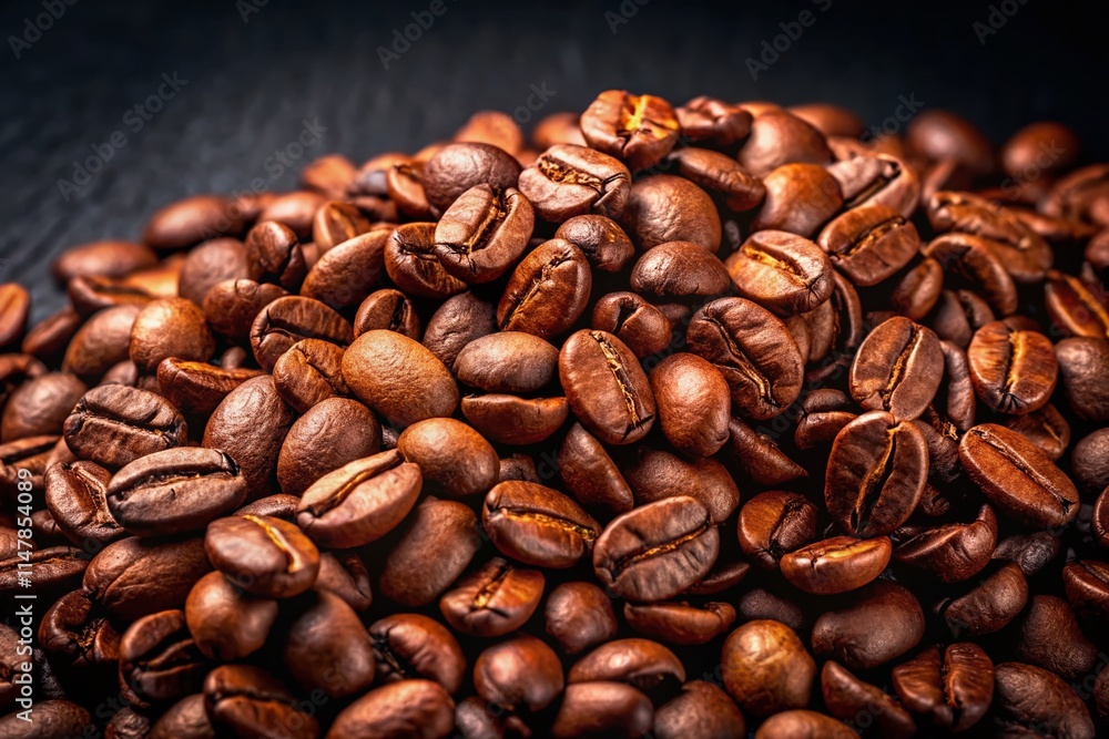 Fototapeta premium Fresh Arabica Coffee Beans Ripening: High-Resolution Product Photography