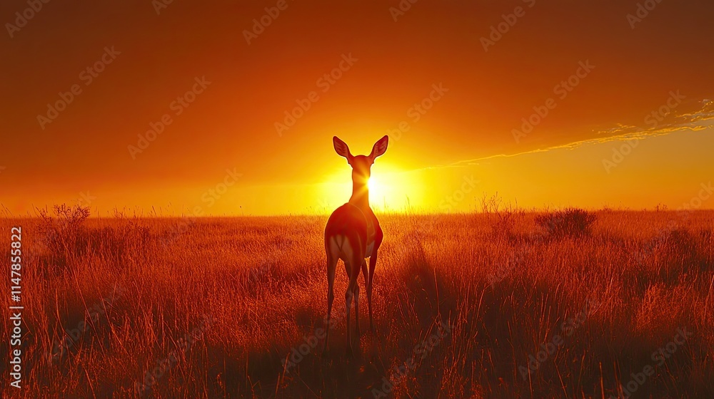 Antidorcas marsupialis, the springbok antelope, in its arid African home in Etocha National Park, Namibia Antidorcas marsupialis, the springbok antelope, in its arid African home in Etocha National Park, Namibia