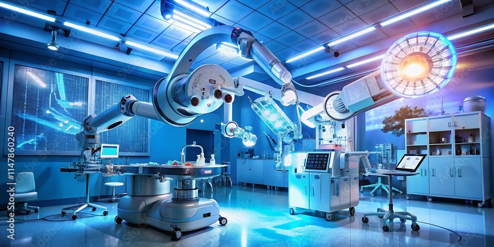 Futuristic Robotic Surgery: AI-Powered Precision in Operating Room Futuristic Robotic Surgery: AI-Powered Precision in Operating Room