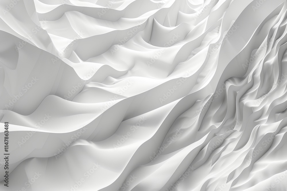 Abstract white wavy texture background. Abstract white wavy texture background.