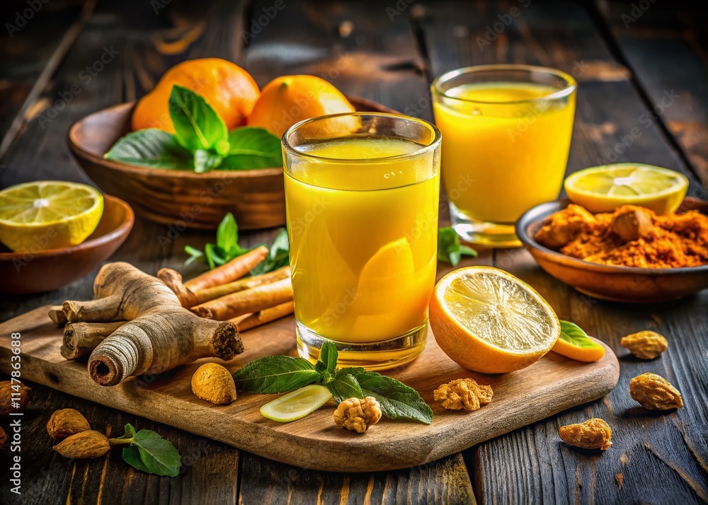 Ginger Turmeric Lemon Drink Immunity Boosting Recipe - Healthy Winter Wellness Shot Ginger Turmeric Lemon Drink Immunity Boosting Recipe - Healthy Winter Wellness Shot