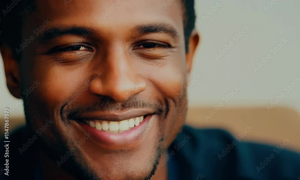 A Radiant Smile: Portrait of a Happy Man A Radiant Smile: Portrait of a Happy Man