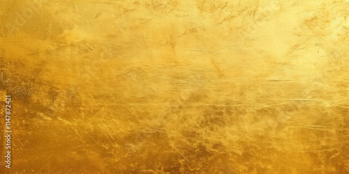 Smooth and Shiny Gold Metallic Texture Background Perfect for Design and Artistic Projects