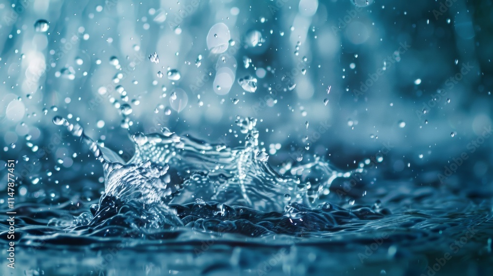 Dynamic water splash captured in motion Dynamic water splash captured in motion