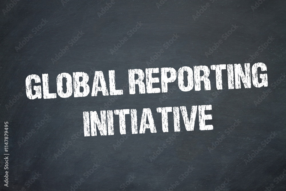 Obraz premium Global Reporting Initiative 