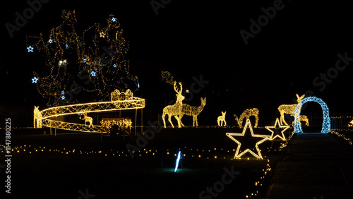 Weihnachtsbeleuchtung für außen  Weihnachtsfiguren