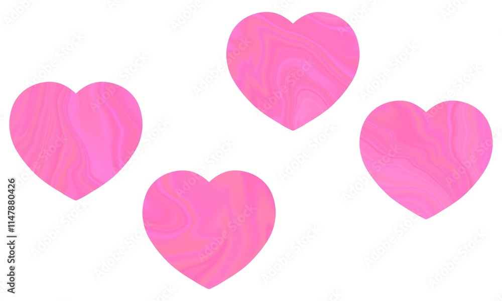 Set of hand drawn illustration pink hearts in gradient. Suitable for cards, Valentines Day designs, weddings and romantic projects. Day holiday greetings. Love symbol. Set of hand drawn illustration pink hearts in gradient. Suitable for cards, Valentines Day designs, weddings and romantic projects. Day holiday greetings. Love symbol.