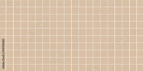 Beige square tile grid background texture for design projects