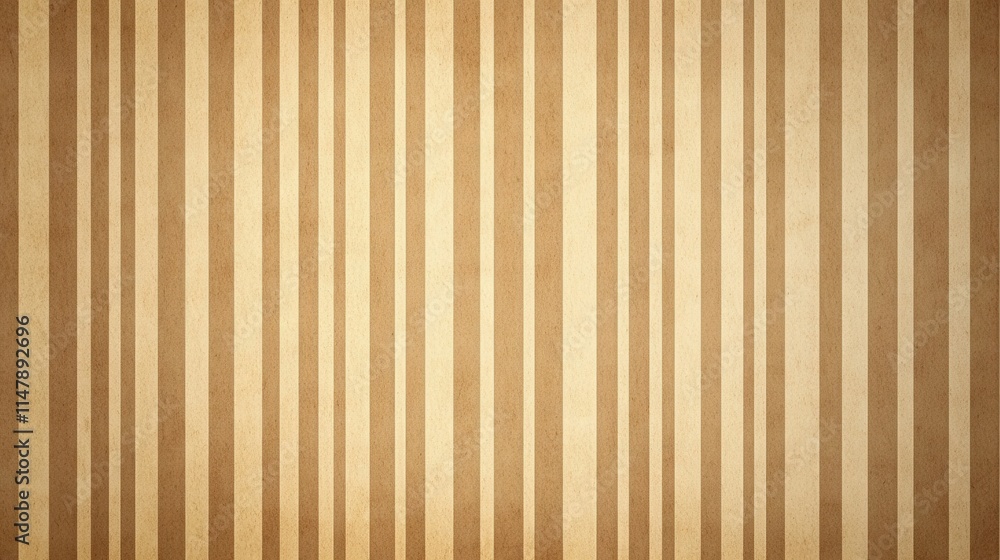Obraz premium Vertical Brown and Beige Striped Pattern Background