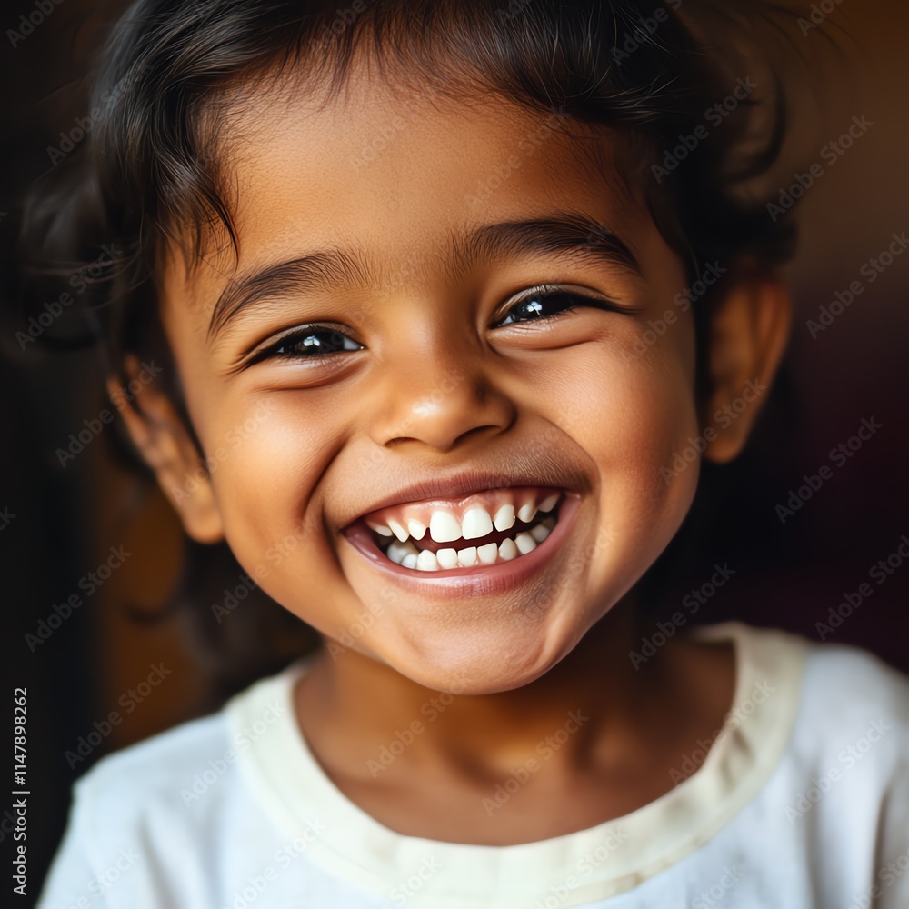 A child with missing front teeth smiling joyfully, symbolizing innocence and growth A child with missing front teeth smiling joyfully, symbolizing innocence and growth