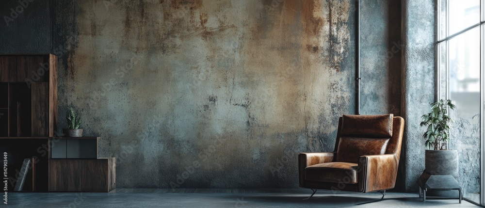 Urban loft wall modern aesthetic appeal Urban loft wall modern aesthetic appeal
