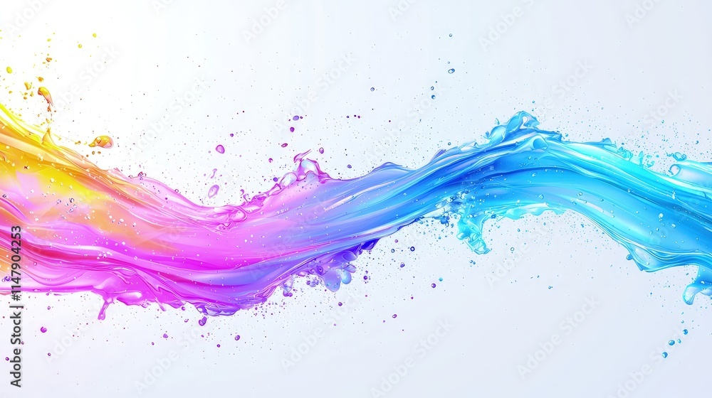 Colorful liquid wave splash flowing, vibrant abstract background. Colorful liquid wave splash flowing, vibrant abstract background.