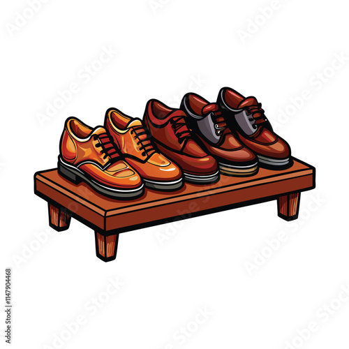 Exquisite handcrafted luxury men's leather oxfords displayed on a polished wooden surface, showcasing intricate stitching and high-quality materials.