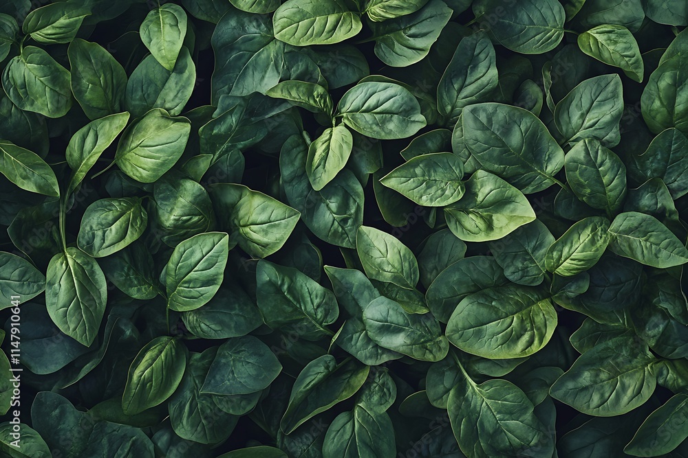 Fototapeta premium background from fresh raw spinach leaves