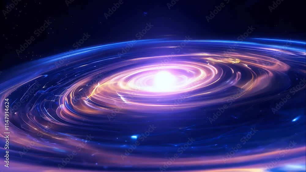 glowing protoplanetary disk with fragments of dust and gas spiraling into a central glowing planet core glowing protoplanetary disk with fragments of dust and gas spiraling into a central glowing planet core